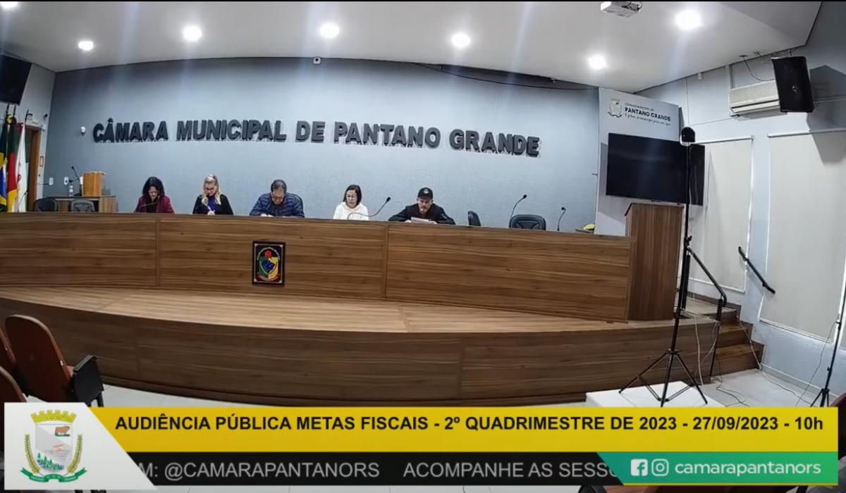 Audiência Pública Metas Fiscais 2° quadrimestre de 2023